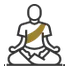 Meditation zone icon